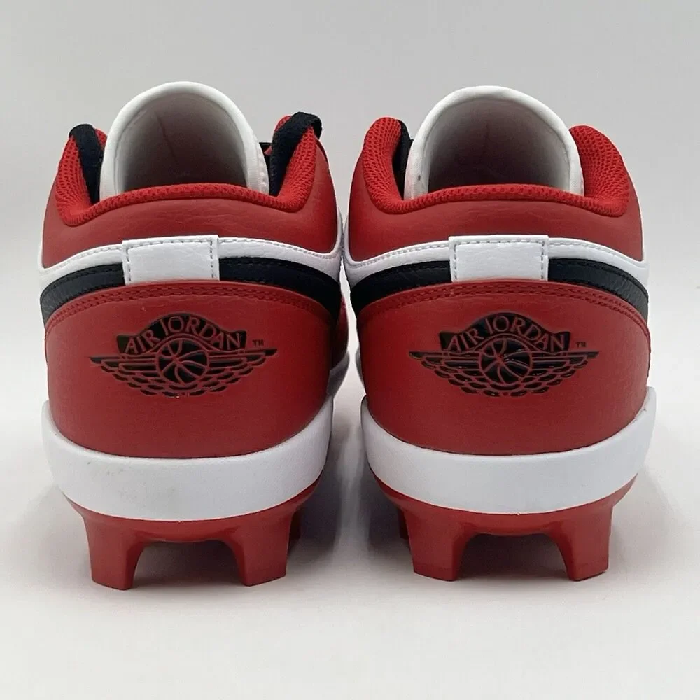 Men Sz 11 Nike Air Jordan 1 Retro MCS Low Chicago Red Baseball Cleat CJ8524 611 - Picture 5 of 8